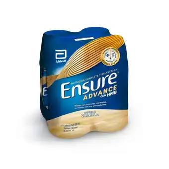 Tottus Cuatro pack ensure advance vainilla 220 ml oferta