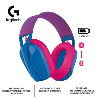 Tottus Audifono gaming logitech g435 blue oferta