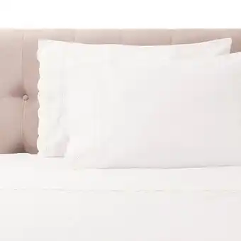 Tottus Juego de sabanas broderie premium 2 plazas blanco oferta