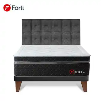 Tottus Dormitorio europeo platinium king+cab oferta