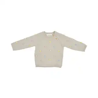 Tottus Chompa bebé talla 6m gris tejida oferta
