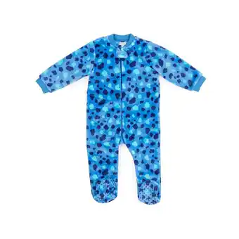 Tottus Enterizo furr bebé talla 18m azul manchas oferta