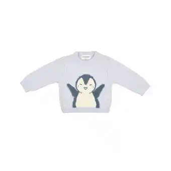 Tottus Chompa bebé talla 18m turquesa pingüino oferta