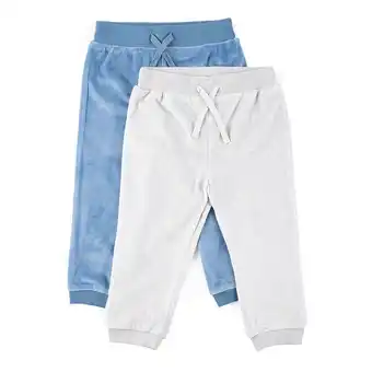 Tottus Pack x2 jogger bebé talla 12m beige azul oferta