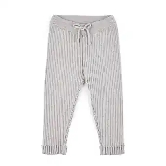 Tottus Legging acanalada bebé talla 12m gris oferta