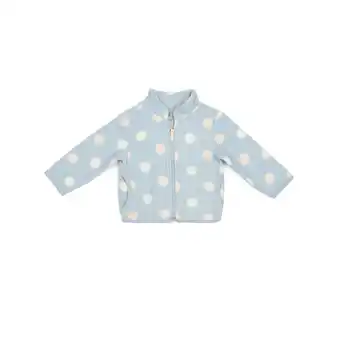 Tottus Casaca polar bebé talla 24m turquesa puntos oferta