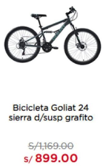 Bicicleta Goliat 24 Sierra d/Susp Grafito