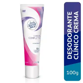 Tottus Desodorante antitrans crema lady speed clinical powder 100 gr oferta