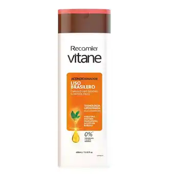 Tottus Acondicionador liso brasilero vitane 400 ml oferta
