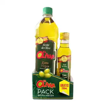 Tottus Pack aceite de oliva extra virgen 1l + 200 ml oferta