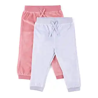Tottus Pack x2 jogger bebé talla 24m turquesa rosado oferta