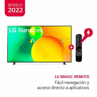Tottus Tv led 75 nanocell 4k thinq ai oferta