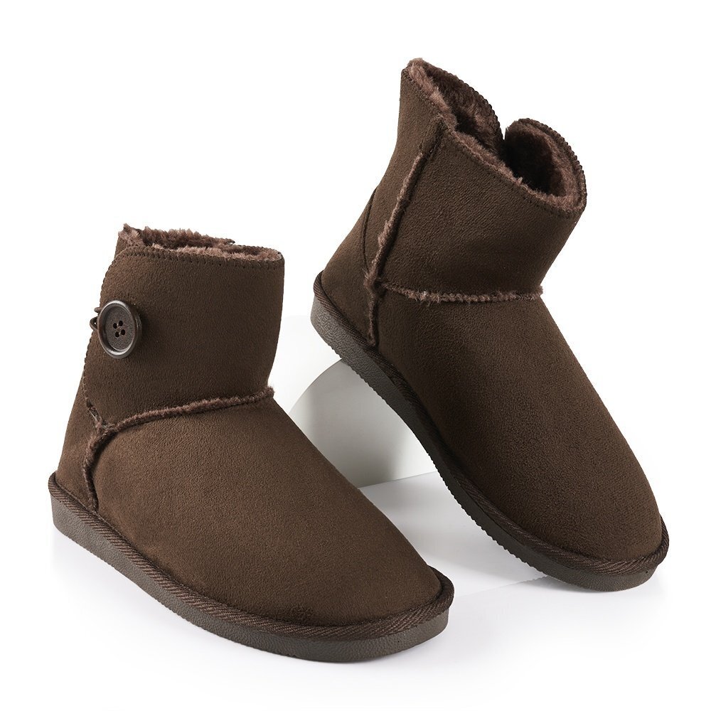 Botas clásicas mujer talla 39 marrón con botón oferta en Tottus