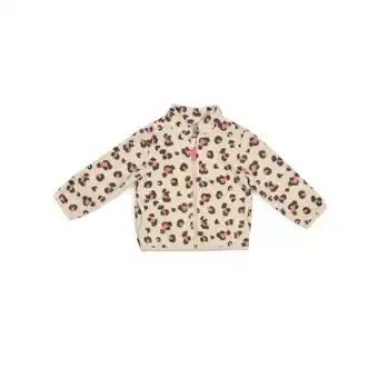 Tottus Casaca polar bebé talla 24m beige animal print oferta