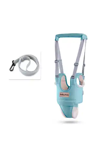 Tiendas EFE Arnés caminador baby fees 2 en 1 bebé verde agua oferta