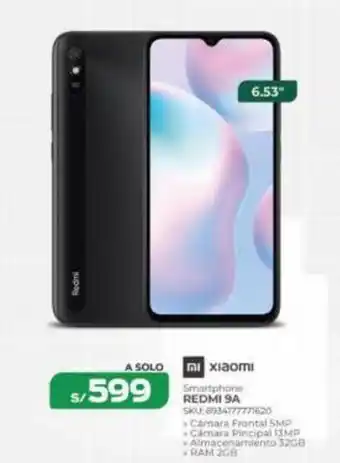 Marcimex Smartphone Xiaomi Redmi 9A oferta