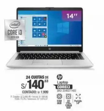 Carsa HP Laptop CORE i3 oferta