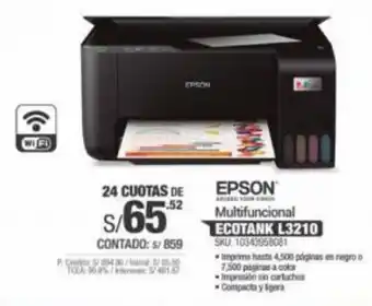 Epson Multifuncional Ecotank L3210
