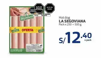 Makro Hot dog la segoviana pack x 250 + 500 g. oferta
