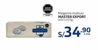Makro Margarina multiuso master export unid. x 2.5 kg oferta