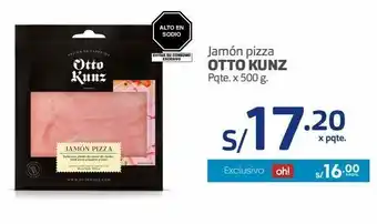 Makro Jamón pizza otto kunz pqte. x 500 g oferta