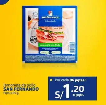 Makro Jamoneta de pollo san fernando pqte. x 85 g oferta