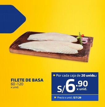 Makro Filete de basa 60 -120 x unid. oferta