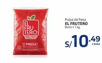 Makro Pulpa de fresa el frutero bolsa x 1 kg. oferta