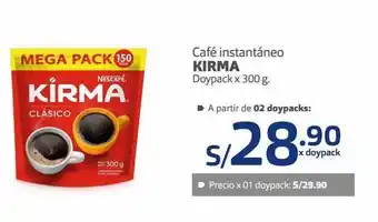 Makro Café instantáneo kirma doypack x 300 g. oferta