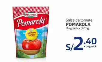 Makro Salsa de tomate pomarola doypack x 320 g. oferta