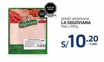 Makro Jamón americano la segoviana pqte. x 500 g. oferta