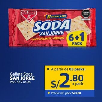 Makro Galleta soda san jorge pack de 7 unids. oferta