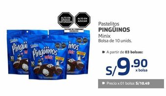 Makro Pastelitos pingüinos minix bolsa de 10 unids. oferta