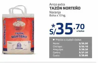 Makro Arroz extra tazón norteño naranja bolsa x 10 kg. oferta