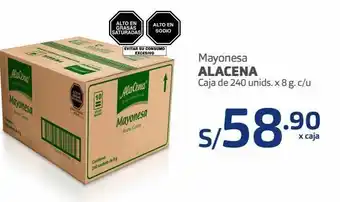 Makro Mayonesa alacena caja de 240 unids. x 8 g. c/u oferta