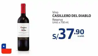 Makro Vino casillero del diablo reserva unid. x 750 ml. oferta