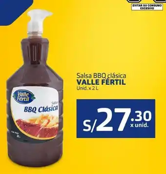 Makro Salsa bbq clásica valle fértil unid. x 2 l oferta