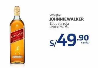 Makro Whisky johnnie walker etiqueta roja unid. x 750 ml. oferta