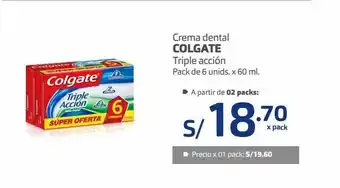 Makro Crema dental colgate 6un x 60ml oferta