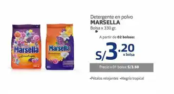 Makro Detergente en polvo marsella x 330g oferta