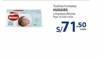 Makro Toallitas húmedas para bebé huggies pqte de 640un oferta