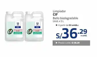 Makro Limpiador cif x 5l oferta