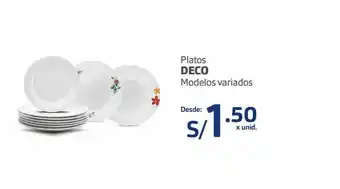 Makro Platos deco oferta