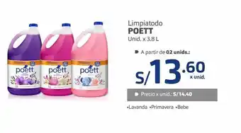 Makro Limpiatodo poett x 3,8l oferta