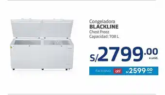 Makro Congeladoras blackline 708l oferta