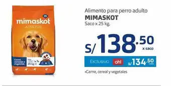 Makro Alimento para perros mimaskot x 25kg oferta