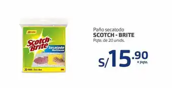 Makro Paño secatodo scotch brite pqte 20un oferta