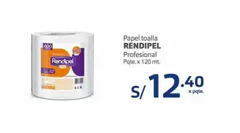 Makro Papel toalla rendipel x 120mt oferta