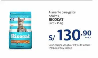 Makro Alimento para gatos ricocat x 15kg oferta