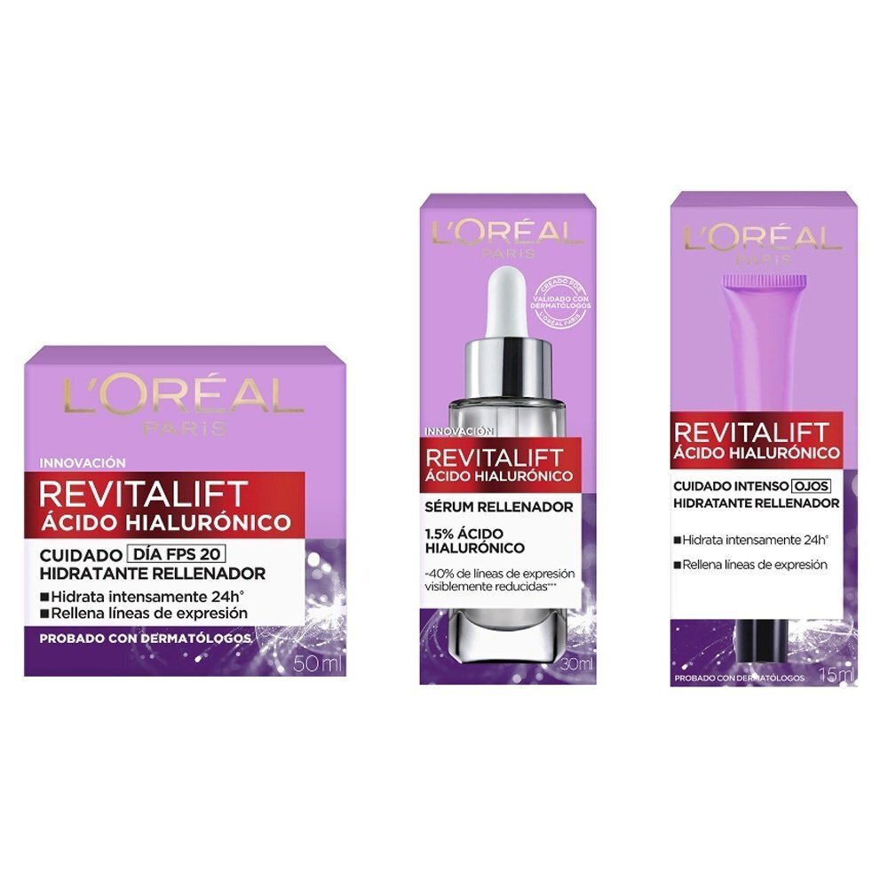 Tottus Rutina completa de ácido hialurónico revitalift l'oreal paris oferta